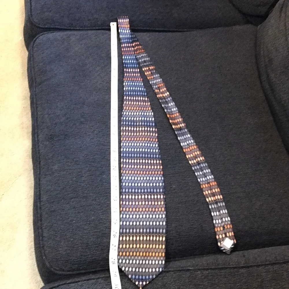 Covington 100% Silk Necktie in Geometric Design Multi Color- 60 Inches
